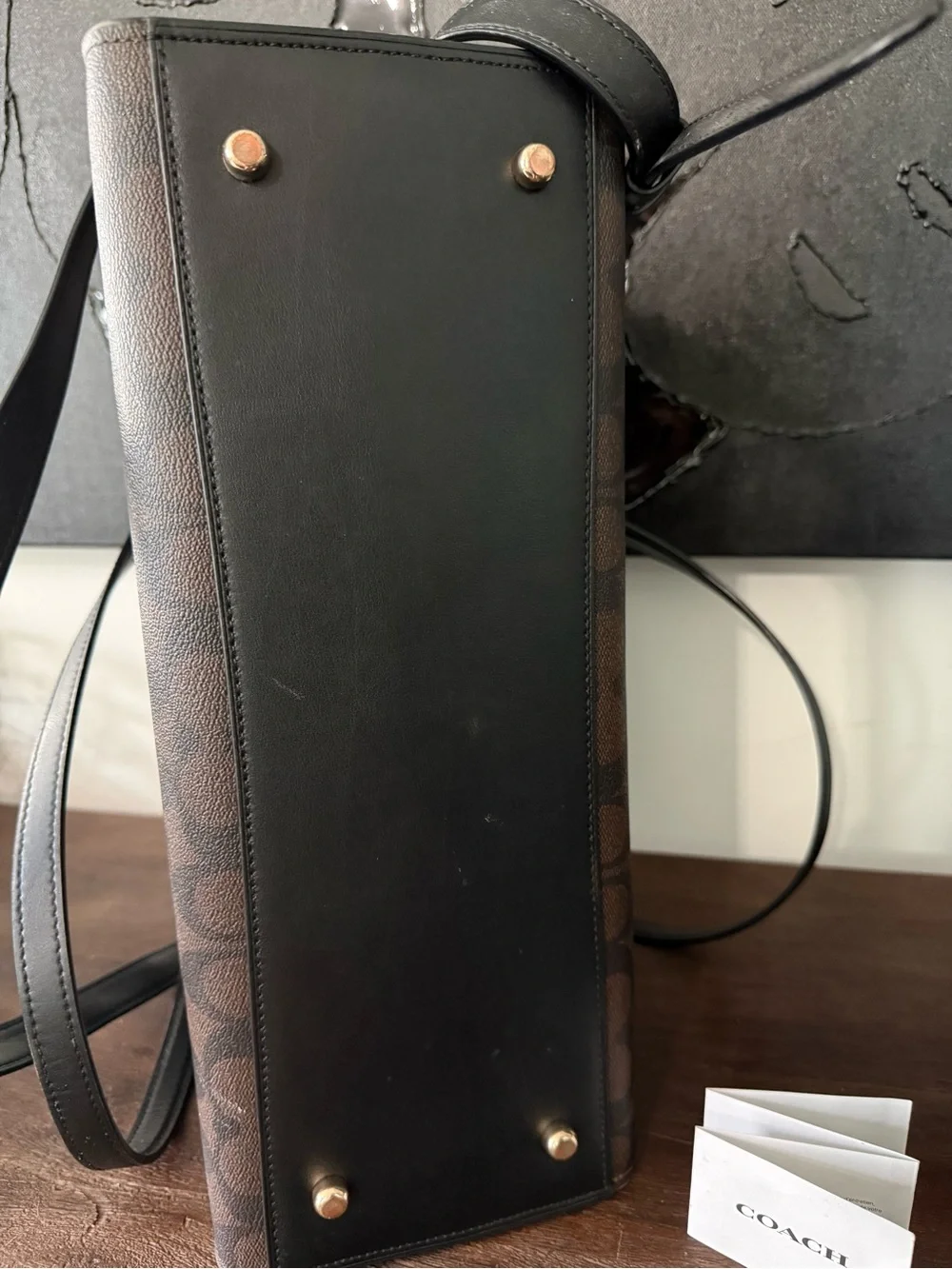 Coach Signature Canvas Tatum Carryall with Red Interior